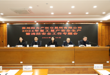 開足馬力 全力以“復” ——貴州陽光產權交易所召開2024年復工復產安全生產暨消防安全工作專題會